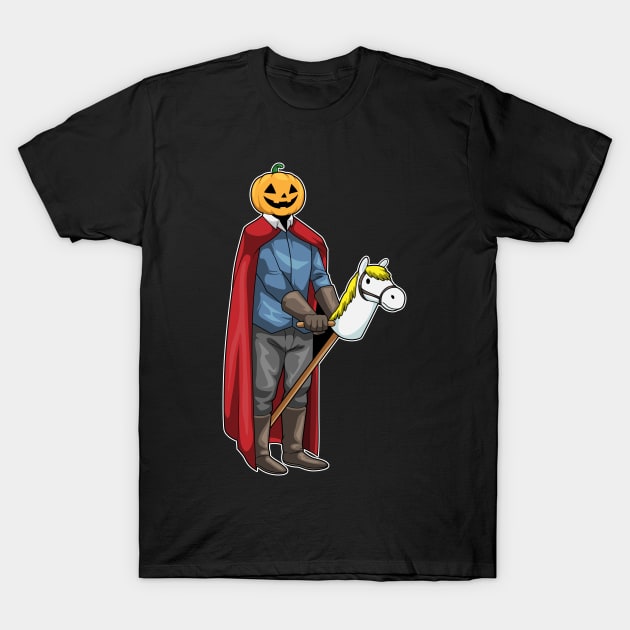 Jack O Lantern Halloween Hobby horse T-Shirt by Markus Schnabel